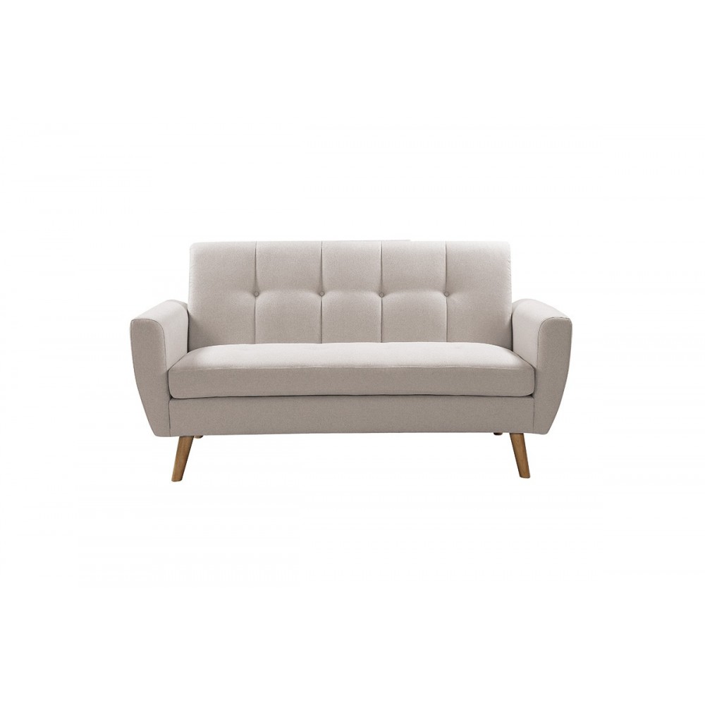 Καναπές "DECENCY" διθέσιος απο ύφασμα σε χρώμα μπεζ 149x75x86