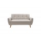 Καναπές "DECENCY" διθέσιος απο ύφασμα σε χρώμα μπεζ 149x75x86