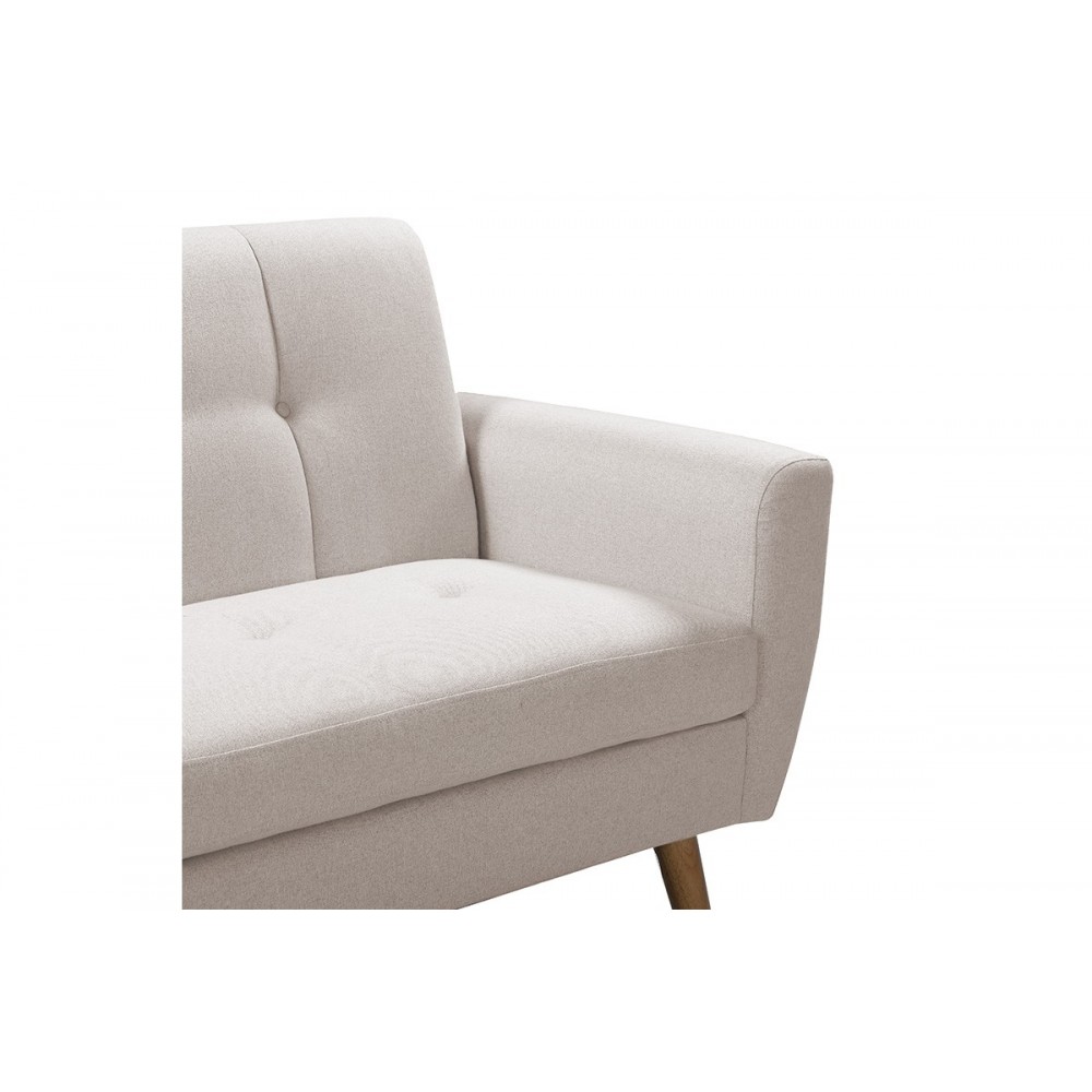 Καναπές "DECENCY" διθέσιος απο ύφασμα σε χρώμα μπεζ 149x75x86