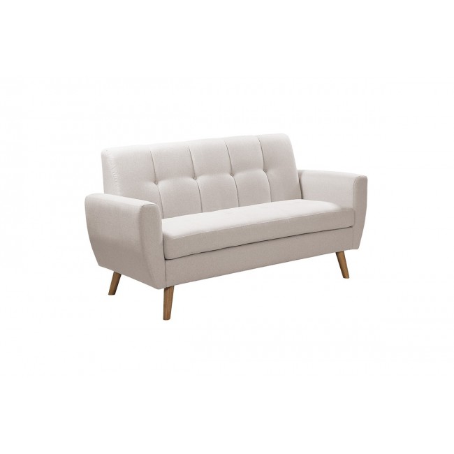 Καναπές "DECENCY" διθέσιος απο ύφασμα σε χρώμα μπεζ 149x75x86