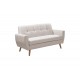 Καναπές "DECENCY" διθέσιος απο ύφασμα σε χρώμα μπεζ 149x75x86