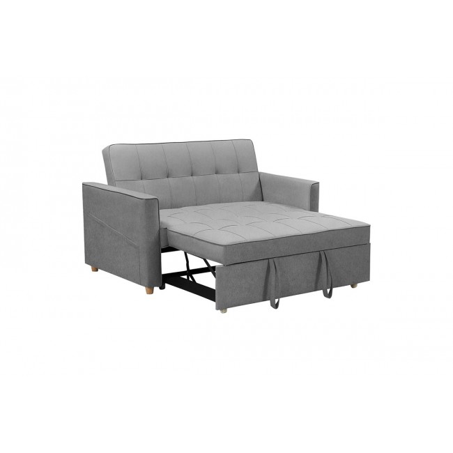 Καναπές-κρεβάτι ''Commit'' από ύφασμα σε χρώμα ανθρακί 142x93x90