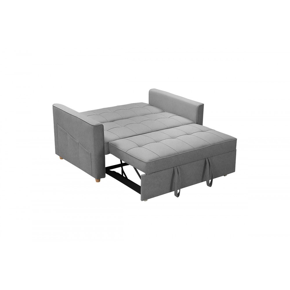 Καναπές-κρεβάτι ''Commit'' από ύφασμα σε χρώμα ανθρακί 142x93x90