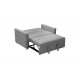 Καναπές-κρεβάτι ''Commit'' από ύφασμα σε χρώμα ανθρακί 142x93x90