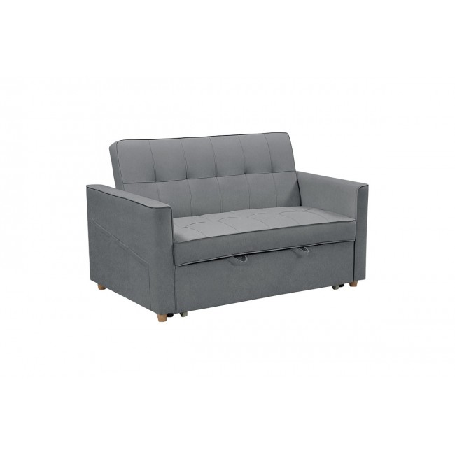 Καναπές-κρεβάτι ''Commit'' από ύφασμα σε χρώμα ανθρακί 142x93x90