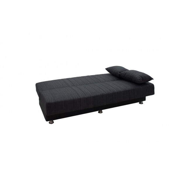 Καναπές- κρεβάτι ''ROMINA'' από ύφαμα σε χρώμα ανθρακί 180x75x80