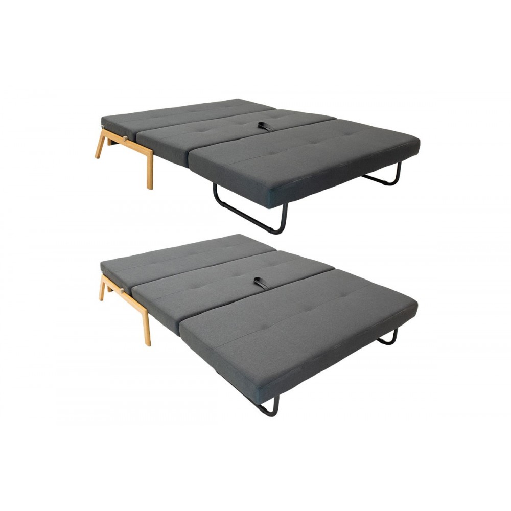 Σετ φοιτητικό πακέτο "LOYNGE 2" 3τμχ απο ύφασμα σε χρώμα φυσικό καπουτσίνο/ανθρακί 150x92x77