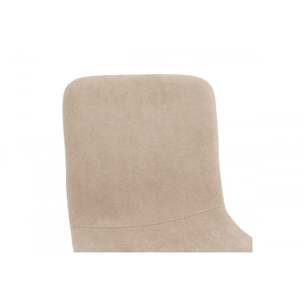 Καρέκλα "GRATIFY" από μέταλλο/ύφασμα σε χρώμα μαύρο/εκρού 44x58x81