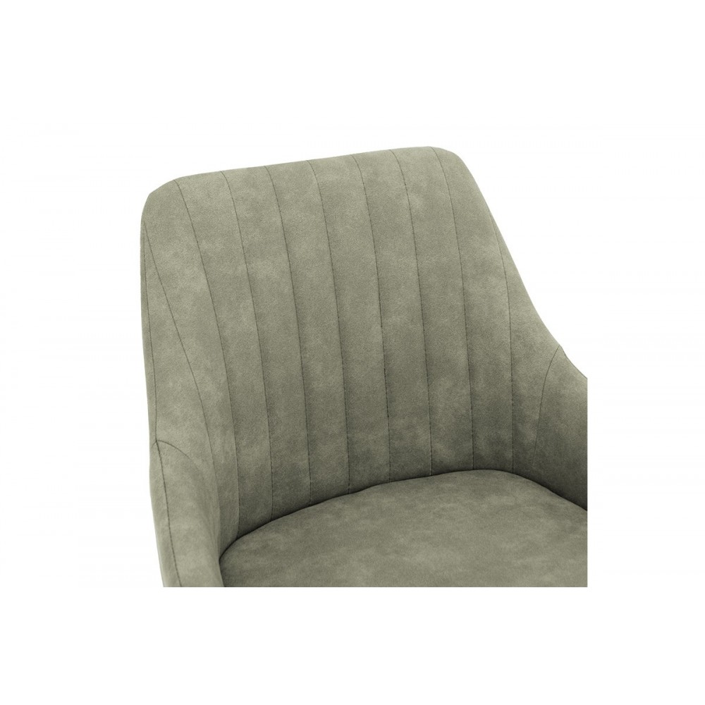 Σκαμπό μπάρ "CODY" απο  μέταλλο/ύφασμα  σε χρώμα γκρι/μαύρο 49x51x97