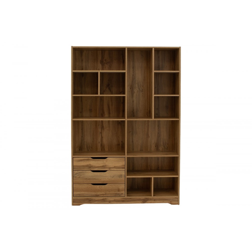 Βιβλιοθήκη ''LUCINDA''  σε χρώμα σονόμα 120x29.8x180.5