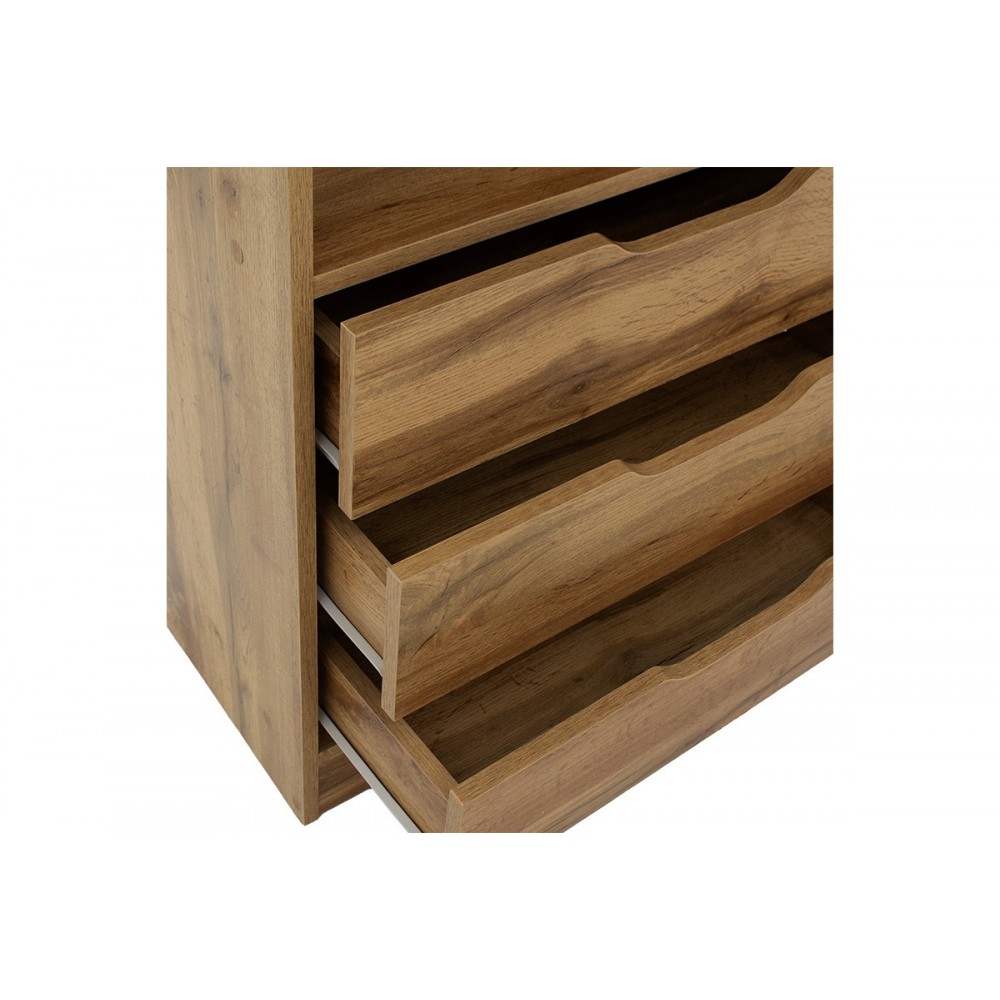 Βιβλιοθήκη ''LUCINDA''  σε χρώμα σονόμα 120x29.8x180.5