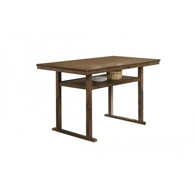 Τραπέζι μπαρ "TENOR" από MDF σε χρώμα καρυδί 150x90x91.5