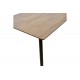 Τραπέζι "CUBA" από MDF/μέταλλο σε χρώμα σονόμα/μαύρο 70x70x75