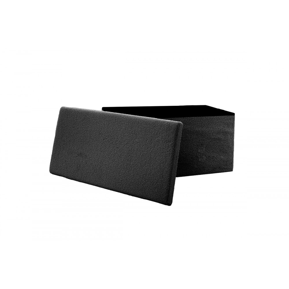 Σκαμπώ-μπαούλο από "FORWARD" MDF/ύφασμα μπουκλέ σε χρώμα ανθρακί 76x38x38