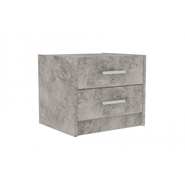 Κομοδίνο ''OLYMPUS''  σε χρώμα antique/ανθρακί 47.5x40.5x40.5