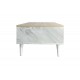 Τραπέζι σαλονιού ''MOSES'' σε χρώμα σονόμα/λευκό μαρμάρου 90x54x37.5