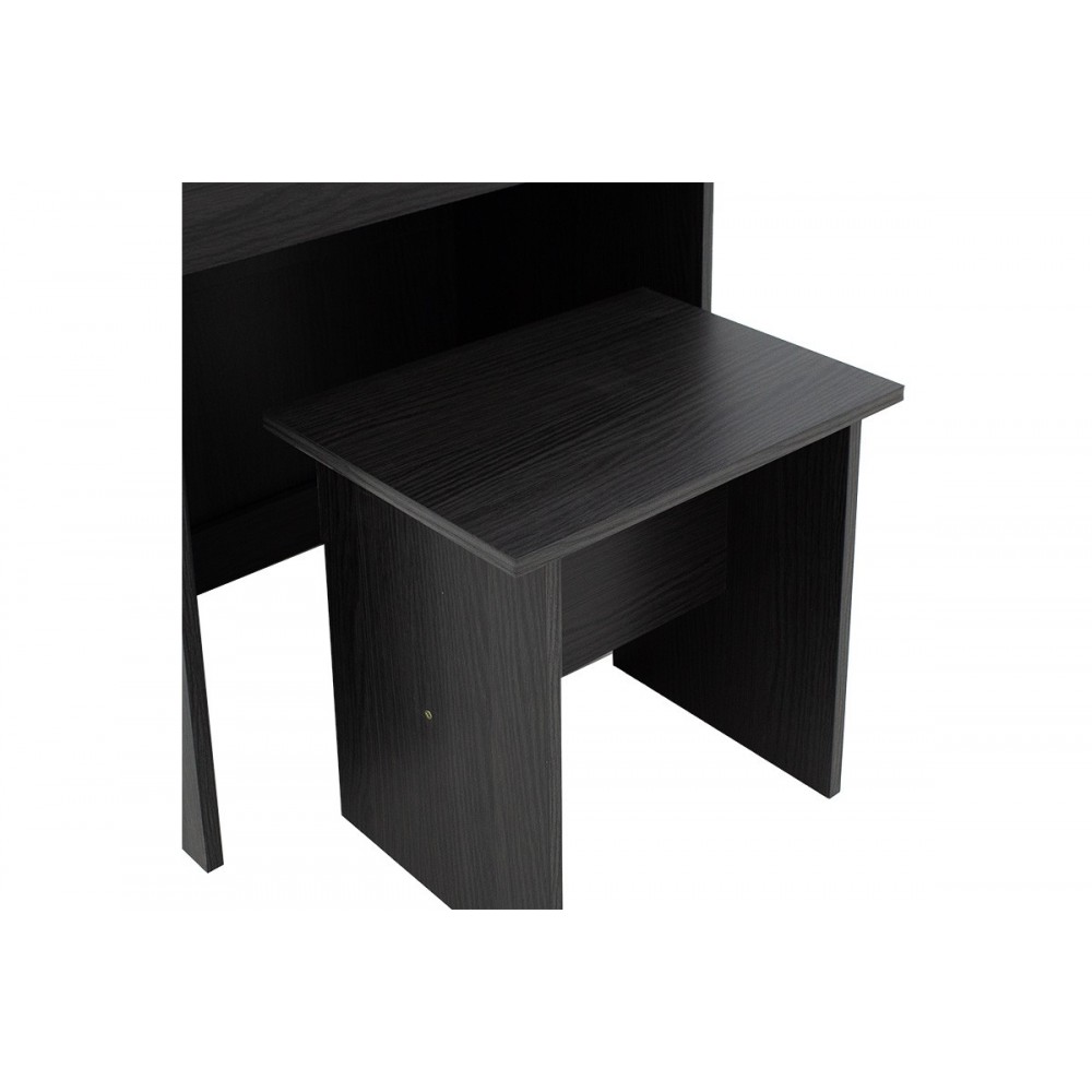 Κονσόλα ''ZELIA'' με καθρέπτη και σκαμπό σε χρώμα βέγκε 60x40.5x151