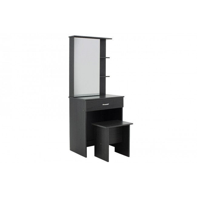 Κονσόλα ''ZELIA'' με καθρέπτη και σκαμπό σε χρώμα βέγκε 60x40.5x151