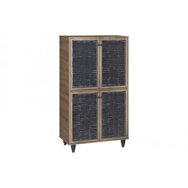 Παπουτσοθήκη-ντουλάπι "RONAN" χρώμα καρυδί 70.5x35x122