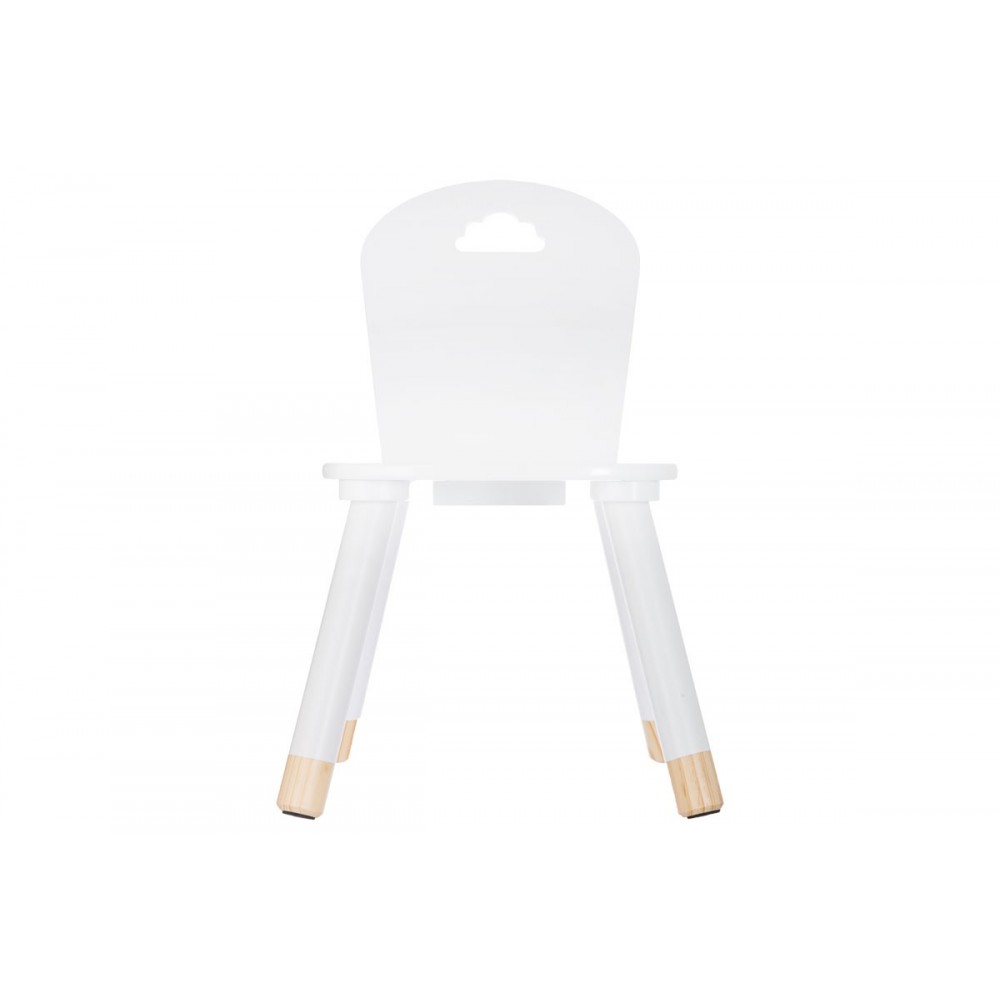 Καρεκλάκι παιδικό "PLAYFUL" από mdf σε χρώμα λευκό 32x31.5x50