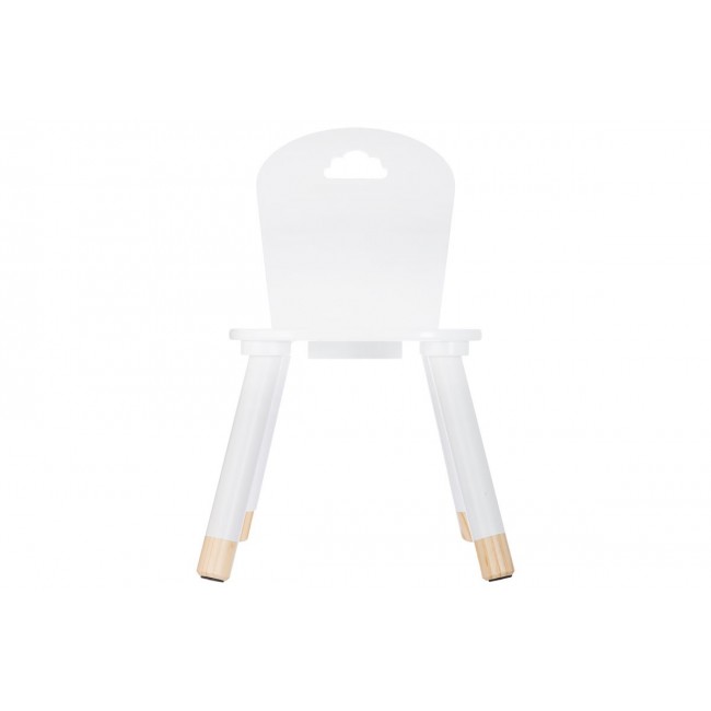 Καρεκλάκι παιδικό "PLAYFUL" από mdf σε χρώμα λευκό 32x31.5x50