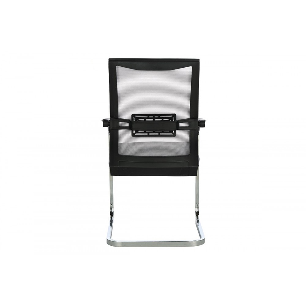 Καρέκλα γραφείου επισκέπτη "CHROMATIC" από ύφασμα/μέταλλο σε χρώμα μαύρο 54x58x96