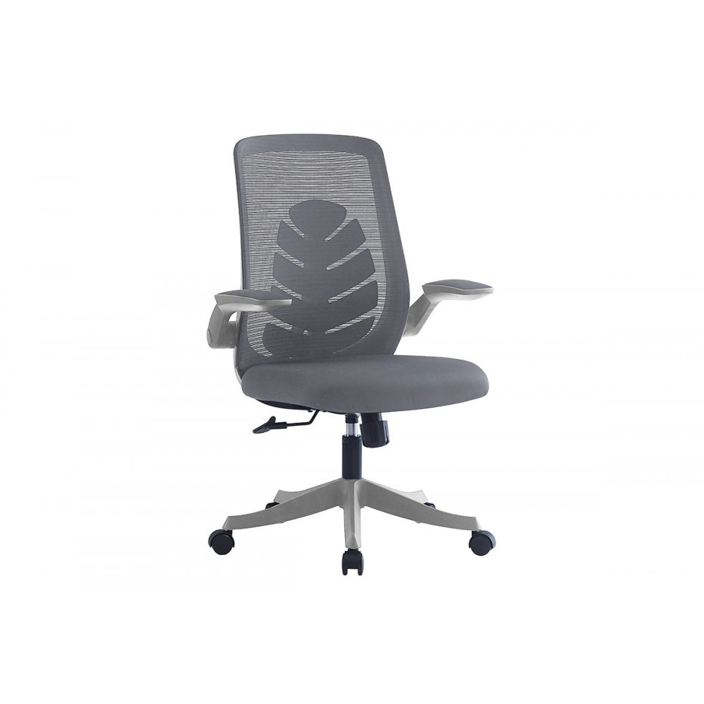 Πολυθρόνα γραφείου εγρασίας ''ENRICH'' από ύφασμα MESH σε χρώμα γκρι
