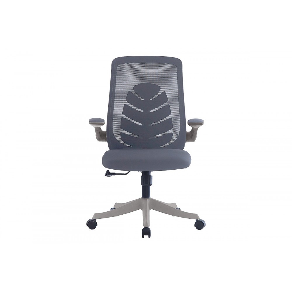 Πολυθρόνα γραφείου εγρασίας ''ENRICH'' από ύφασμα MESH σε χρώμα γκρι