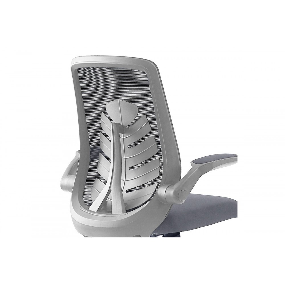 Πολυθρόνα γραφείου εγρασίας ''ENRICH'' από ύφασμα MESH σε χρώμα γκρι