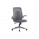 Πολυθρόνα γραφείου εγρασίας ''ENRICH'' από ύφασμα MESH σε χρώμα γκρι