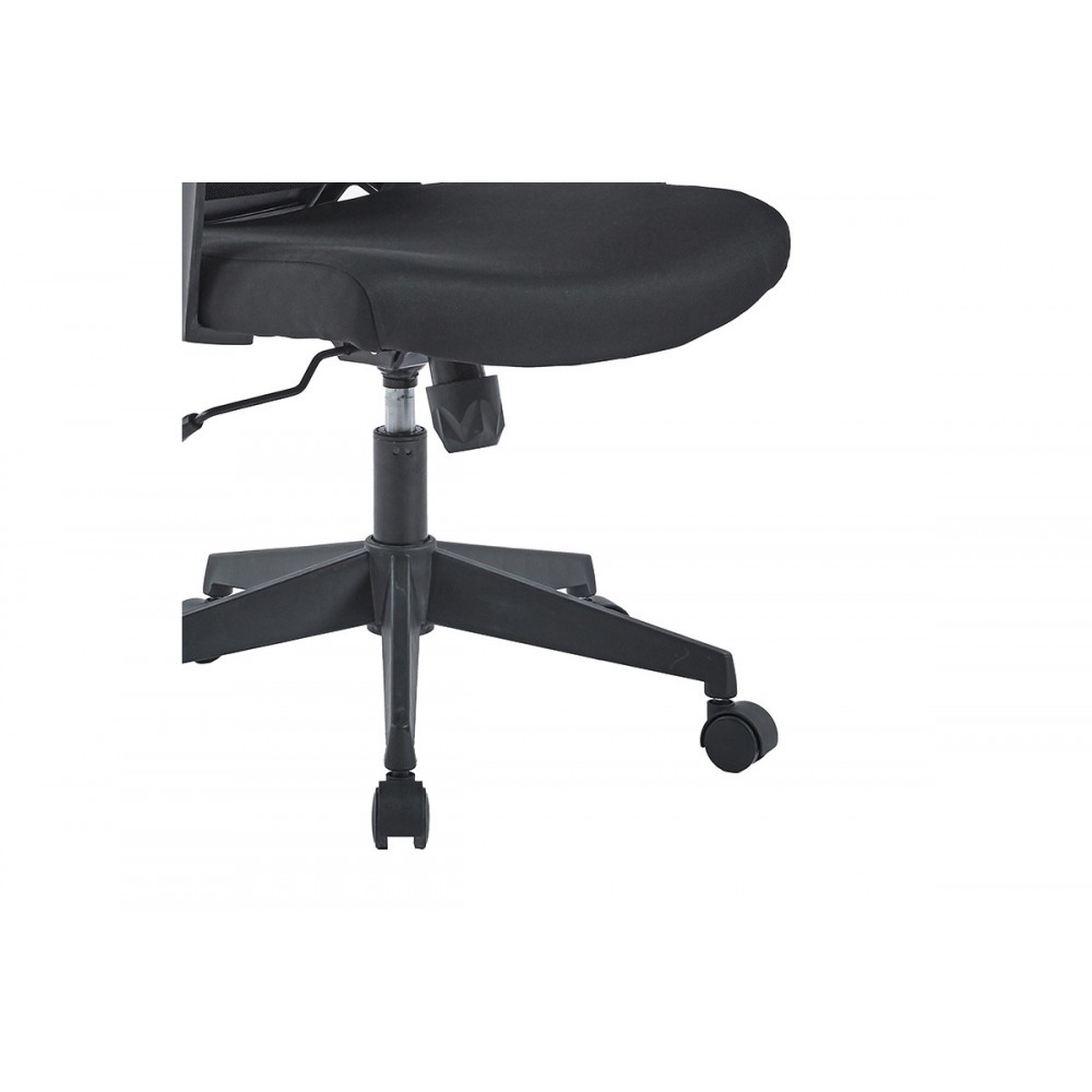 Πολυθρόνα γραφείου εγρασίας ''FRAGANT'' από ύφασμα σε χρώμα μαύρο