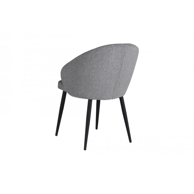 Πολυθρόνα "PATYA" από ύφασμα/μέταλλο σε γκρι/μαύρο χρώμα 56x61x82