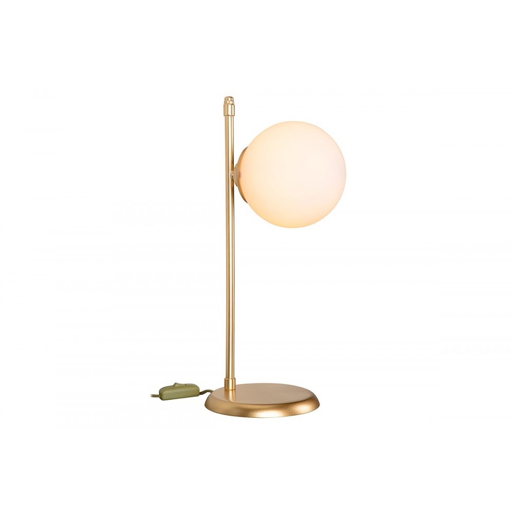 Επιτραπέζιο φωτιστικό ''INCLUSIVE'' Ε27 από μέταλλο σε χρώμα χρυσό 16.5x21x45εκ