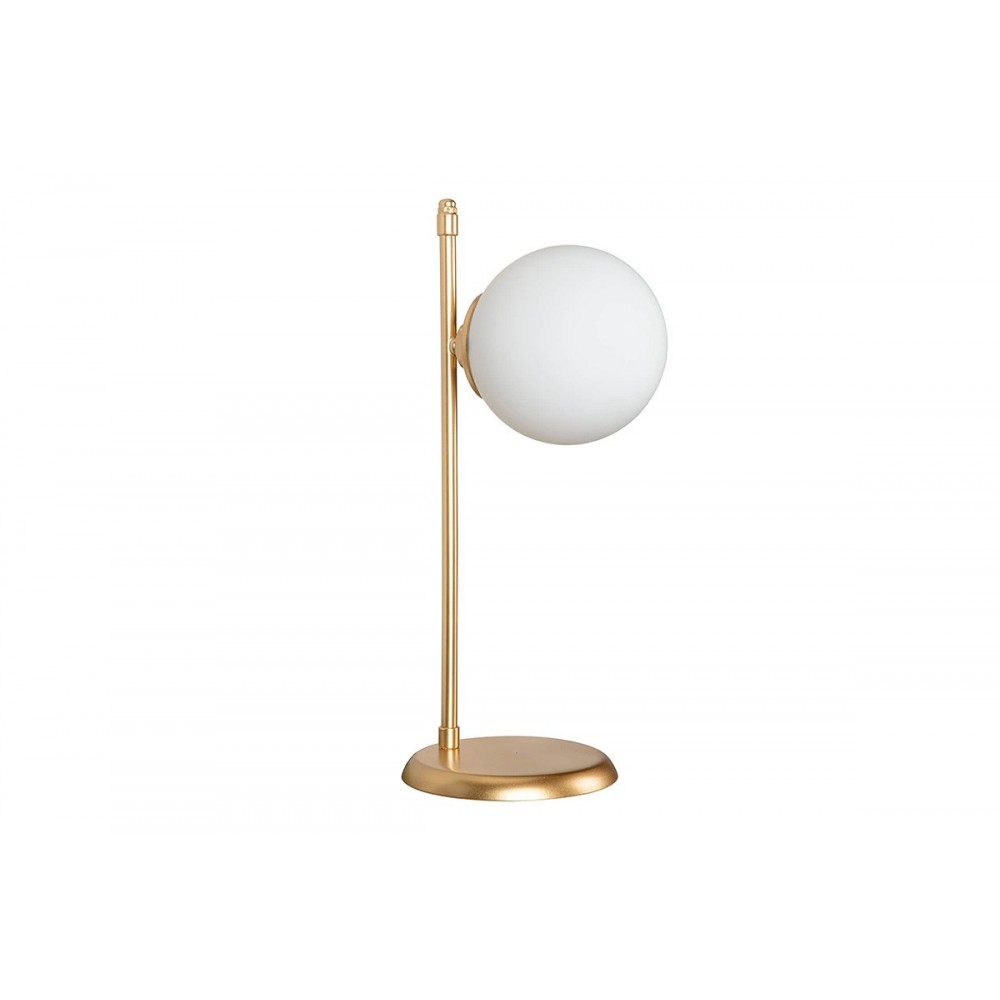 Επιτραπέζιο φωτιστικό ''INCLUSIVE'' Ε27 από μέταλλο σε χρώμα χρυσό 16.5x21x45εκ