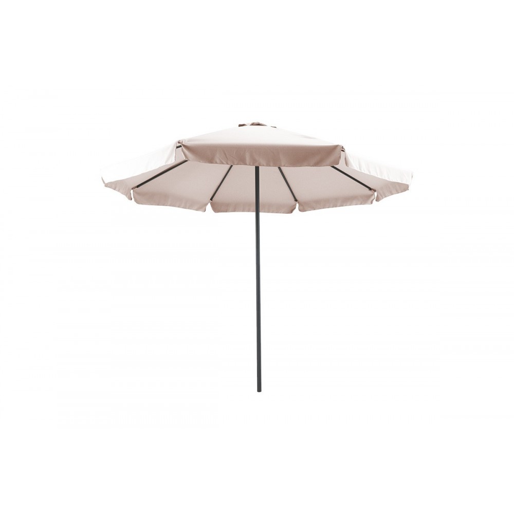 Ομπρέλα επαγγελματική "NAGIDA" από αλουμίνιο/ύφασμα σε χρώμα μπεζ/ανθρακί Φ3m