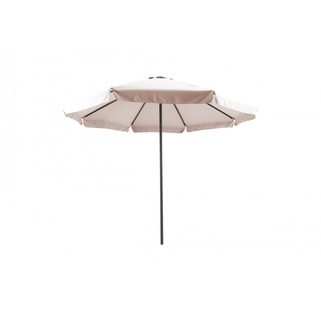 Ομπρέλα επαγγελματική "NAGIDA" από αλουμίνιο/ύφασμα σε χρώμα μπεζ/ανθρακί Φ3m
