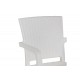 Τραπεζαρία κήπου 5τμχ "GROOVY-HALCYON" από PP σε χρώμα  λευκό 80x80x74,5
