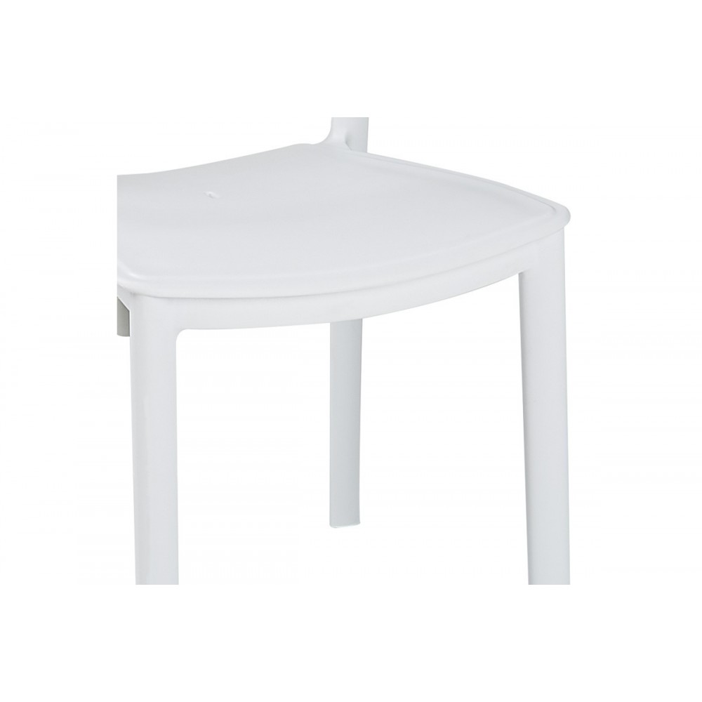 Τραπεζαρία κήπου 5τμχ "GROOVY-IGNITE" από PP σε χρώμα λευκό 80x80x74,5