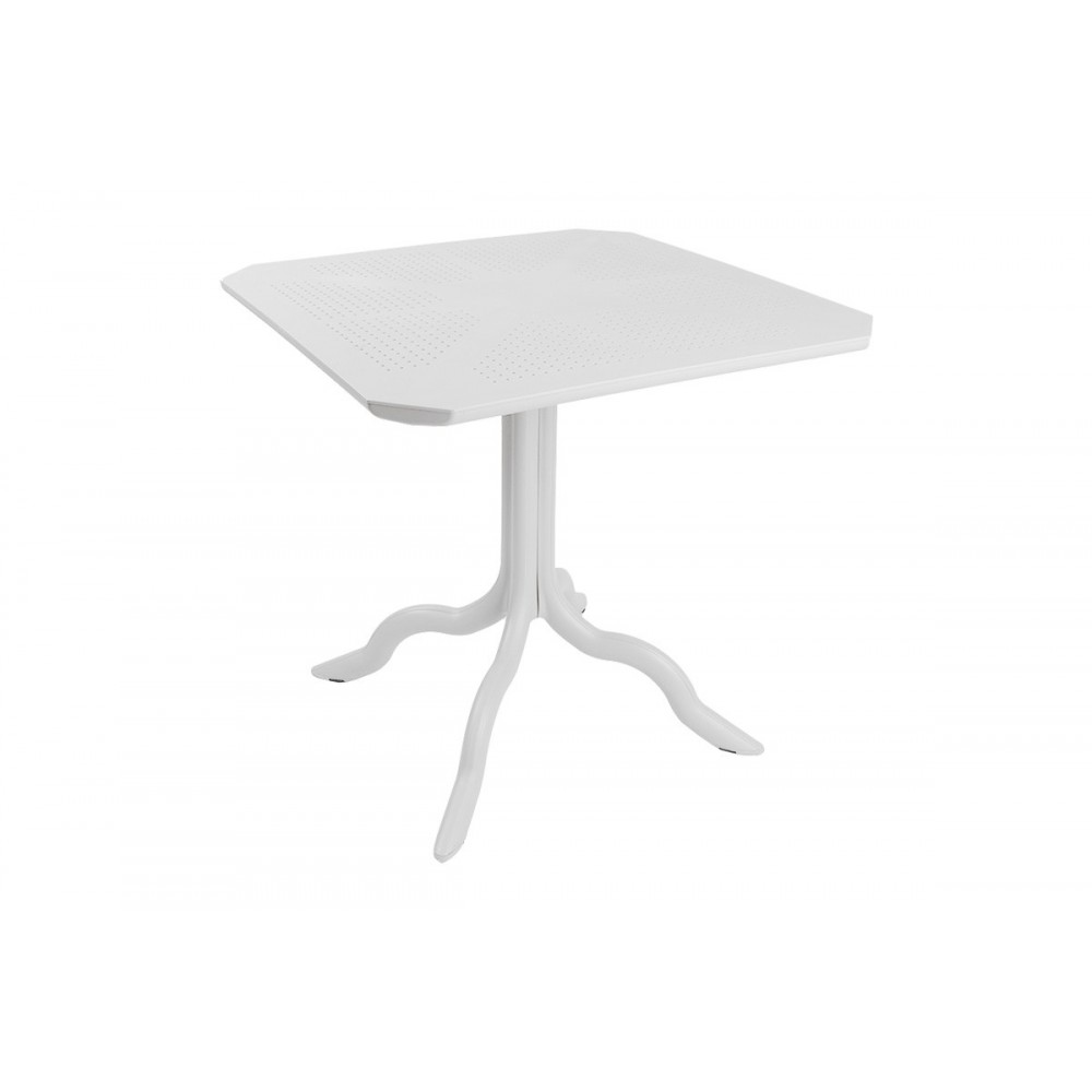 Τραπεζαρία κήπου 5τμχ "GROOVY-IGNITE" από PP σε χρώμα λευκό 80x80x74,5