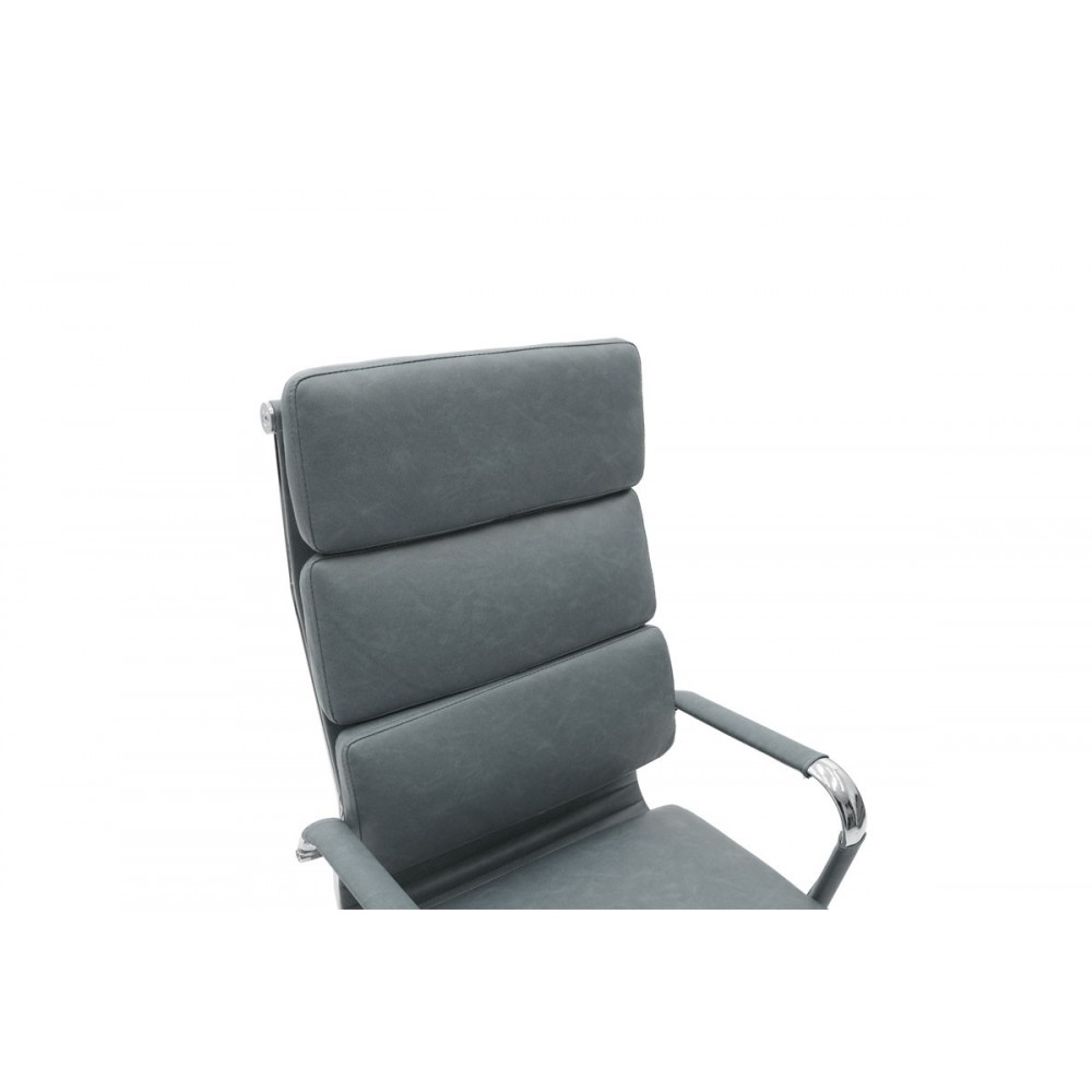 Πολυθρόνα γραφείου διευθυντή ''TOKYO'' από pu σε χρώμα γκρι antique