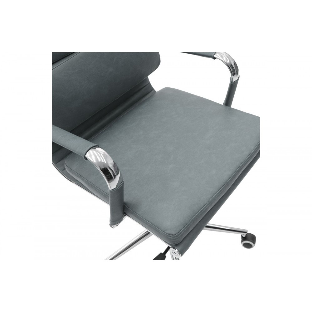 Πολυθρόνα γραφείου διευθυντή ''TOKYO'' από pu σε χρώμα γκρι antique