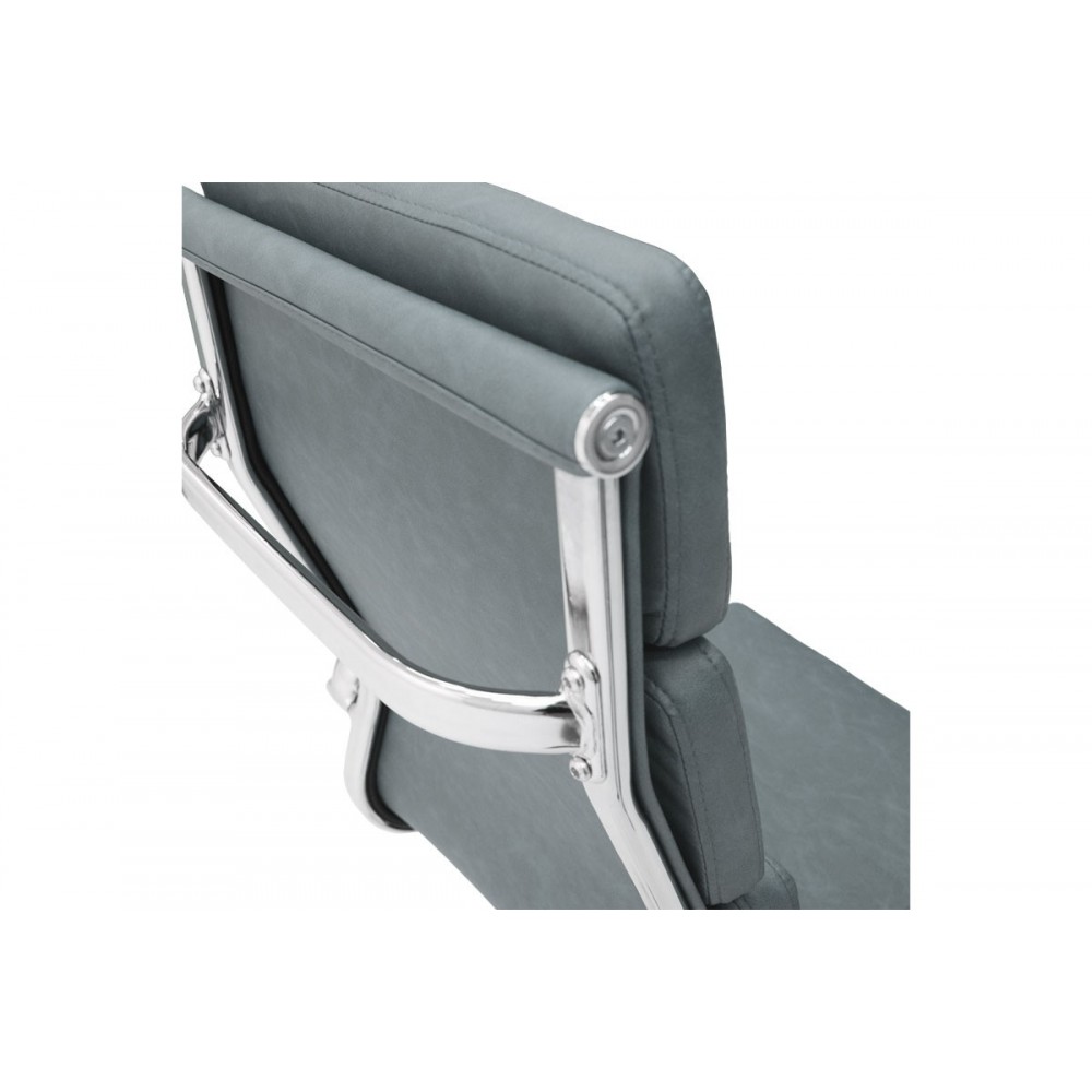 Πολυθρόνα γραφείου διευθυντή ''TOKYO'' από pu σε χρώμα γκρι antique