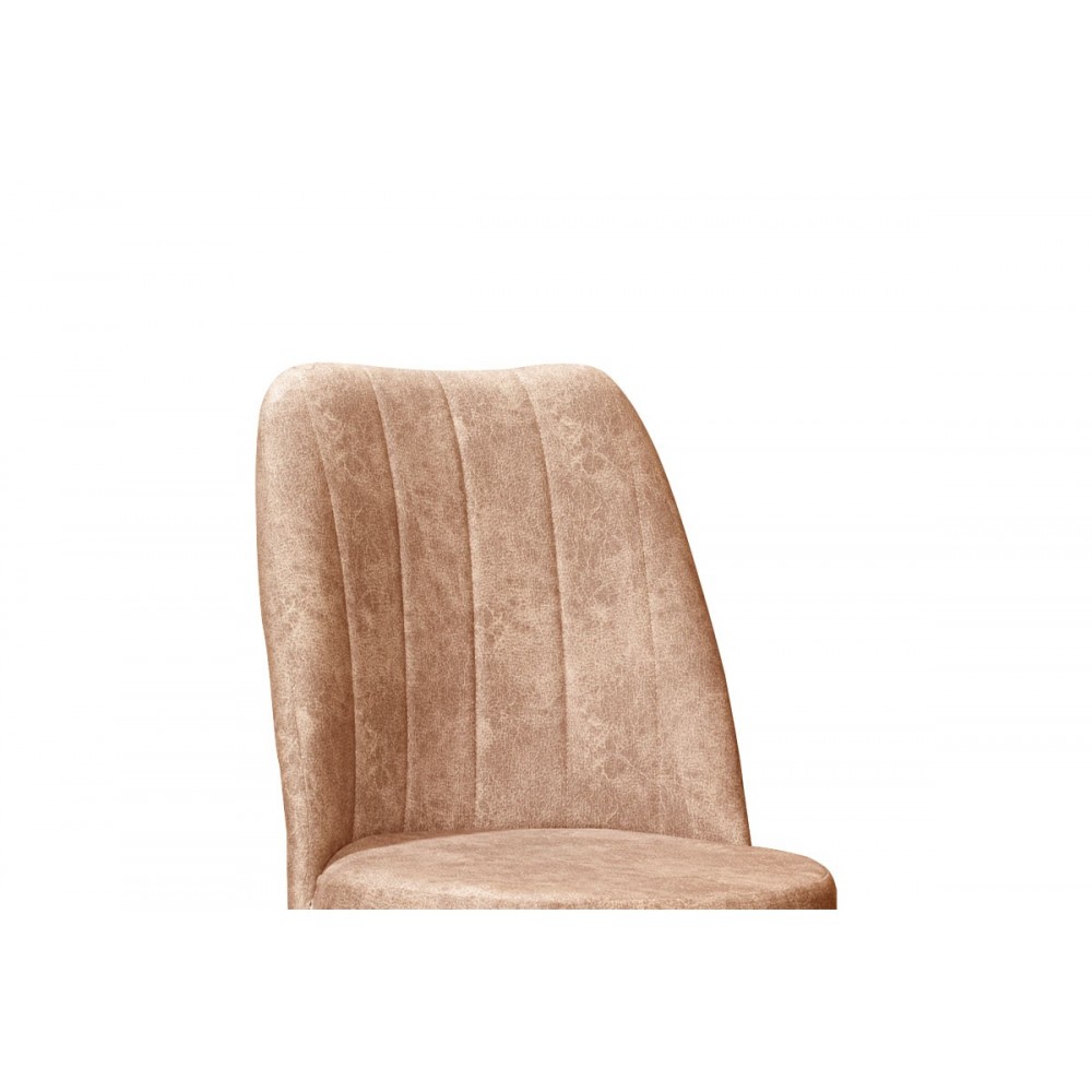 Καρέκλα ''FARELL'' I από ύφασμα/μέταλλο σε χρώμα εκρού antique-μαύρο πόδι