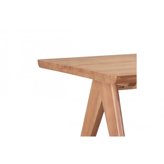 Τραπέζι ''WINSLOW'' από ξύλο rubberwood σε χρώμα ανοικτό καρυδί 160x85x75