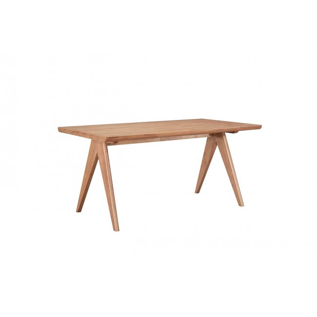 Τραπέζι ''WINSLOW'' από ξύλο rubberwood σε χρώμα ανοικτό καρυδί 160x85x75