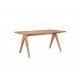 Τραπέζι ''WINSLOW'' από ξύλο rubberwood σε χρώμα ανοικτό καρυδί 160x85x75