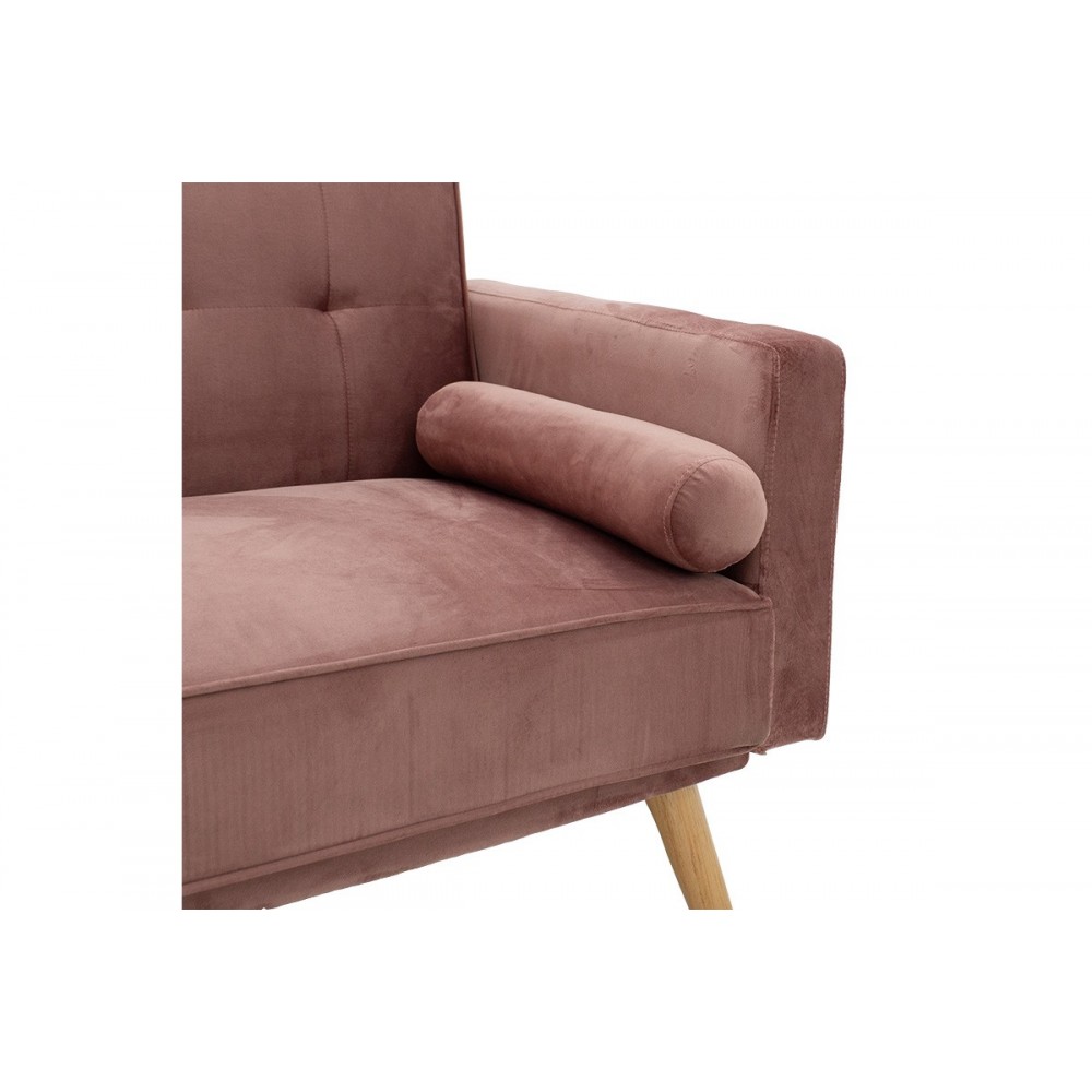 Καναπές-κρεβάτι ''SUCCESS'' 3θέσιος από βελούδο σε χρώμα σάπιο μήλο 190x80x84