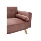Καναπές-κρεβάτι ''SUCCESS'' 3θέσιος από βελούδο σε χρώμα σάπιο μήλο 190x80x84