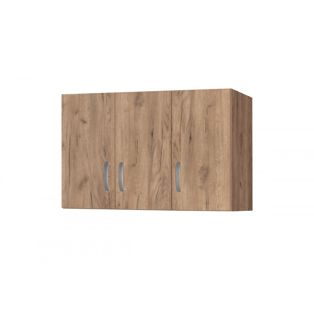 Πατάρι ντουλάπας ''ZELIA'' τρίφυλλο σε χρώμα φυσικό mo 90x42x60