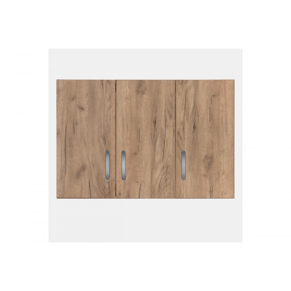 Πατάρι ντουλάπας ''ZELIA'' τρίφυλλο σε χρώμα φυσικό mo 90x42x60